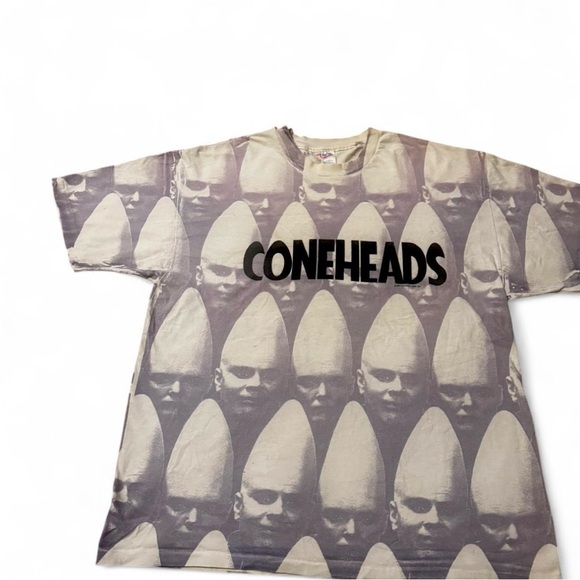 Vintage 1993 Coneheads Movie AOP We Come From France XL - Picture 1 of 4